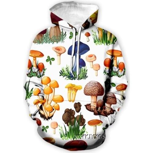New Mushroom Art 3D Print Causal Clothing Fashion Men Women Tracksuits Crewneck Hoodies Plus size S-7XL harajuku hoodies