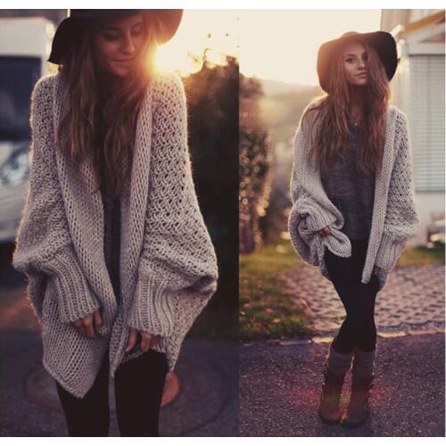 Autumn Winter Knitted Long Cardigans Women 2021 Fashion Long Sleeve Casual Loose Female Sweater