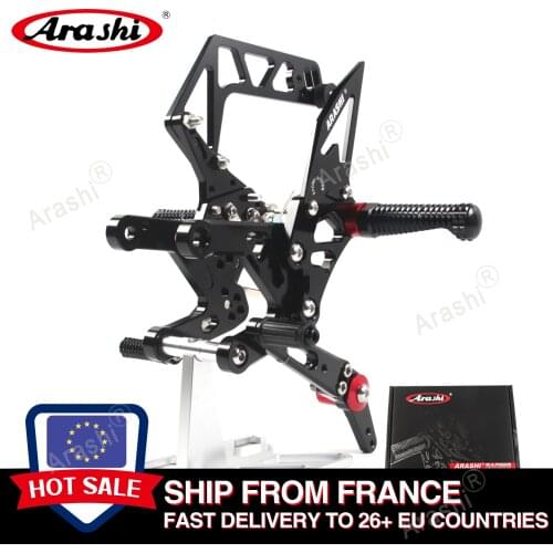 Ship From EU For YAMAHA YZF R1 2015 2016 2017 2018 2019 2020 2021 Arashi CNC Adjustable Footrest Pegs Rider Rearset R1M R1S RN32