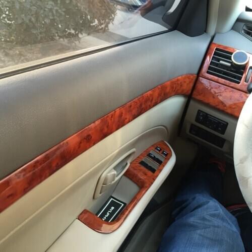 Peach Wood Shift Steering Wheel Air Outlet Doors Moulding Window Gear Decorated Frame For Nissan Slyphy 2018 19 20 CAA330A