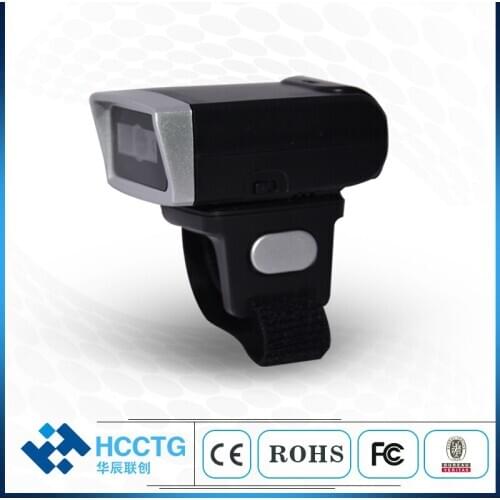 Portable Bluetooth Ring 2D Scanner Barcode Reader for IOS Android Windows PDF417 DM QR Code 2D Wireless Scanner HS-S03