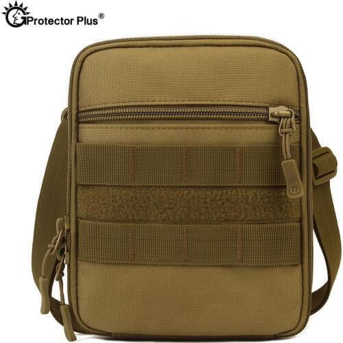 PROTECTOR PLUS Molle Tactical Pouch 6 inches mobile phone Bag Military Sport Outdoor Hiking Travel Waist bag Nylon Portable