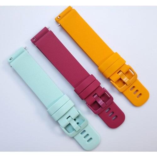 Watchband For Samsung Smartwatch Wrist Strap for Galaxy Watch 46mm 42mm / SM Active 2 44mm 40mm / Gear Sport / S3 Silicone Band