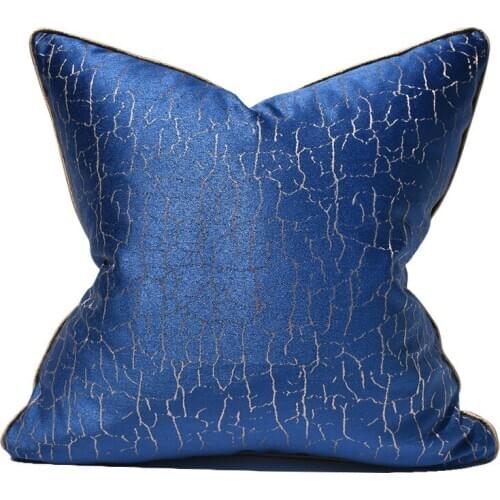 Blue Abstract Crack Cushion Cover Mordern Room Decorative Throw Pillow Cover For Hotel Sofa Unique Design Pillowcase 45x45 50x50
