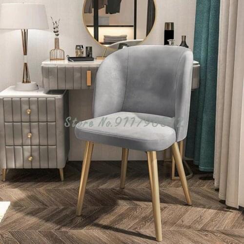 Nordic household makeup chair manicure stool modern minimalist dressing table chair light luxury bedroom sofa chair back chair