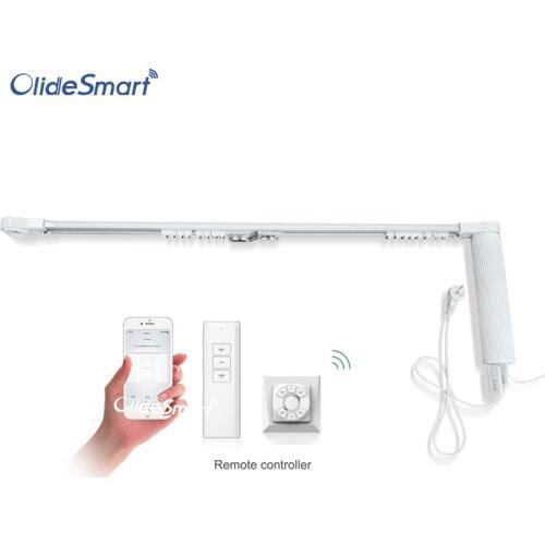 DIY Wifi Smart Automatic Curtain Motor Track System,Automatic curtains motor,automatic blinds tracks, length can be custom