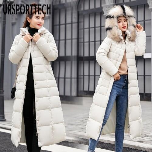 2020 New Arrival Fashion Slim X-Long Women Winter Jacket Cotton Padded Warm Thicken Ladies Coat Long Coats Parka Womens Jackets