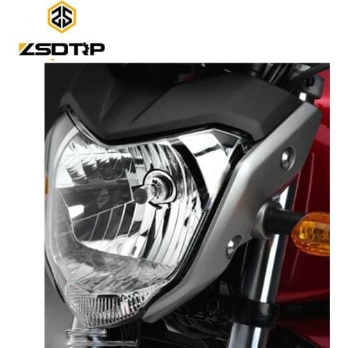 ZSDTRP High quanlity Universal racing Motorcycle Headlight With Bulb and Bracket case for yamaha FZ16 and other Headlamp