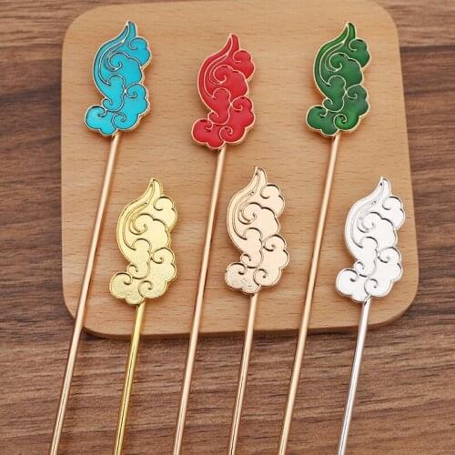 10 Pieces/Lot 147mm Metal Chinese Hair Sticks Bride Headwear Diy Hair Accessories For Women