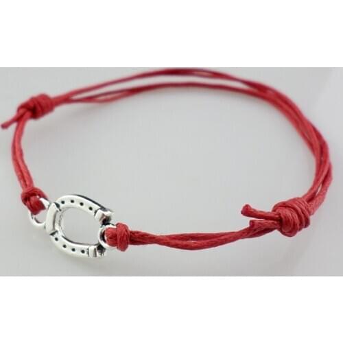 10pcs Women Adjustable U-Horseshoe Bracelet Handmade Unisex Men Lucky Bracelets Bangle