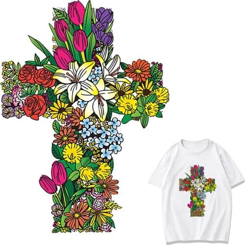 Flower Patches Thermal Sticker on Clothes Fabric Iron-on Transfers for Clothing Thermoadhesive Patch Diy Applique for Girl Dress