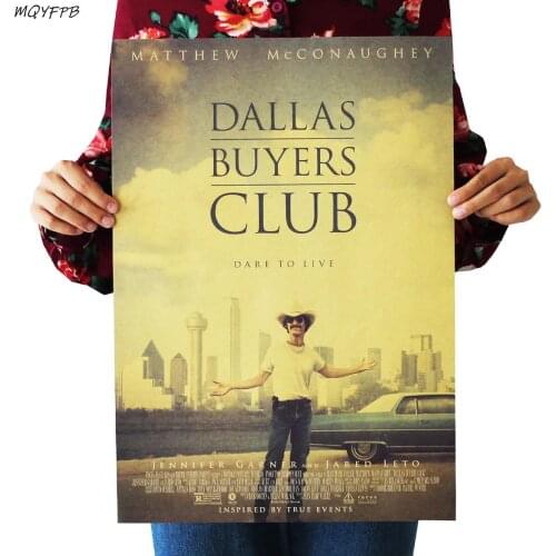 Movie The Dallas Buyers Club Kraft Paper Poster Home Wall Room Decoration Painting 50.5x35cm