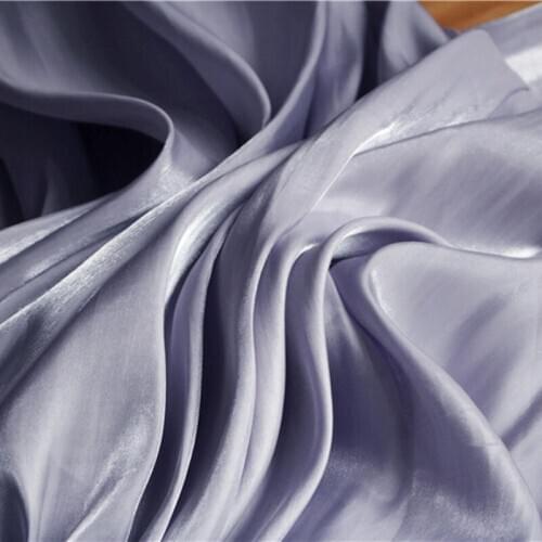 Imitation Silk Satin Fabric Lilac colour DIY Kungfu Suit HANFU Cheongsam Skirt Evening Dress Designer Fabric 50*140cm