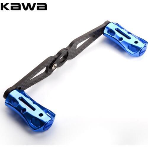 KAWA New Fishing Reel Carbon Fiber Handle Reel Rocker Accessory Length 120mm Hole Size 7x4 and 8X5mm Suit Abu Daiwa Shimano