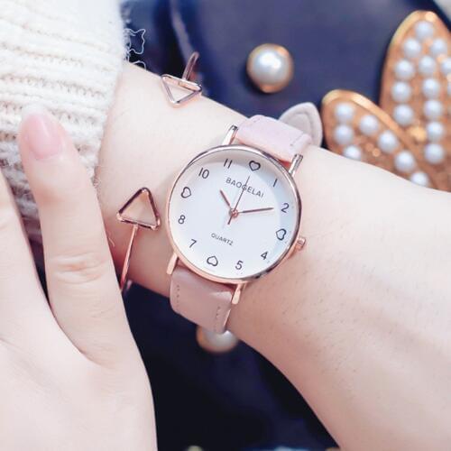 Love scale simple women quartz watch with vintage leather band 2019 lovely design luxury womens fashion clock female watches