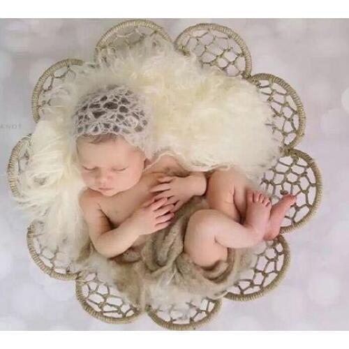Newborn Photography Props Flokati Posing Basket Accessories Baby Photo Shoot For Studio