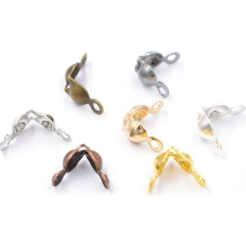 4*7mm Connector Clasp Fitting Silver Gold KC Gold Rhodium Copper Ball Chain Components for Jewelry Making Free Shipping