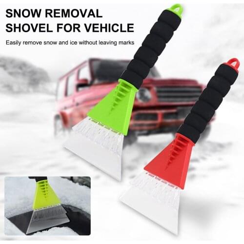1pcs Car Snow Shovel Windshield Ice Scraper Snow Removal Tool Glass Window Defrost Snow Brush Non-Scratch Winter Car accessories