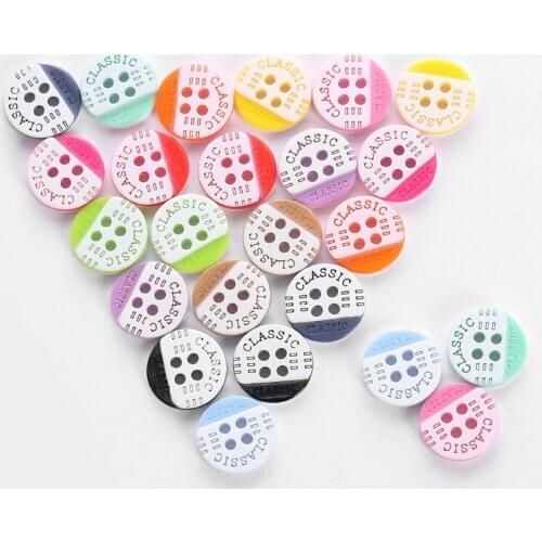 288pcs/pack Sewing Buttons Scrapbooking Round Colorful Mixed Four Holes 12.5mm Dia. DIY Costura Botones bottoni botoes