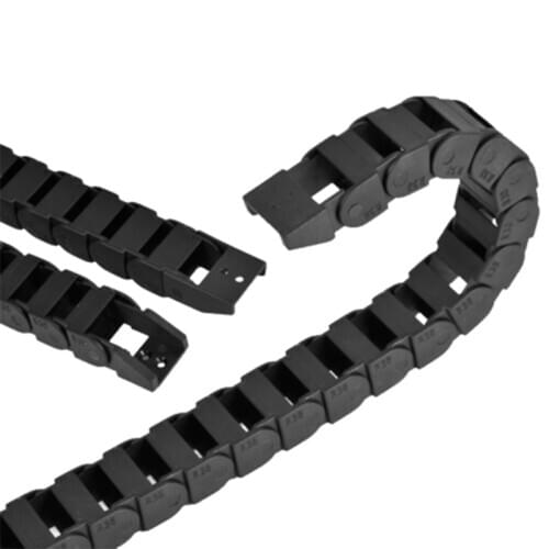 Bridge drag chain 15x20mm-1000mm Cable Drag Chain Wire Carrier Tools Plastic Drag Towline end connectors for CNC Router Machine