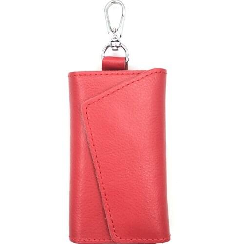 Wallet Card Holder Keychain Holder 2021 Key Holder Wallet Pu Leather Unisex Solid Key Wallet Organizer Bag Car Housekeeper