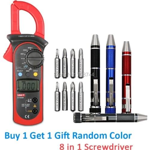 Uni-T UT202A LCD Digital Clamp Meter Multimeter Voltage Ampere Ohm Tester AC Current 600A Digital Multimeter
