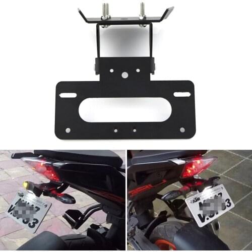 License Registration Plate Holder Bracket Fit For KTM 125 Duke 200 Duke 390 Duke 2017-2021 Tail Tidy Fender Eliminator