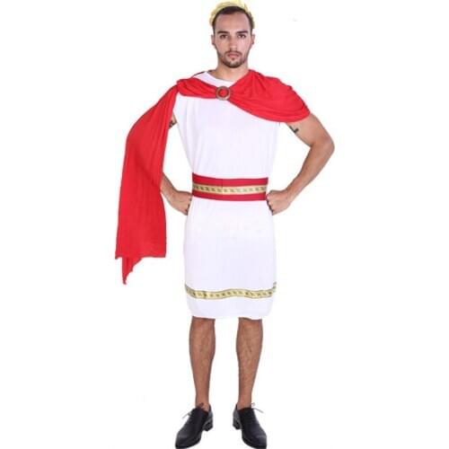Halloween Party Adult Women Princess Men Prince Cosplay Costumes White Warrior Soldier Cosplay Suits Roman Arab King Clothes