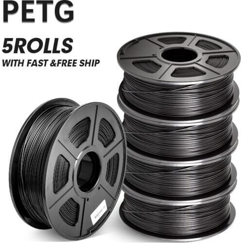 Enotepad PETG Filament 1KG 1.75MM High Strenght 320M Long Filament Imprimante 3D Black Wire For Printer From Oversea Warehouse