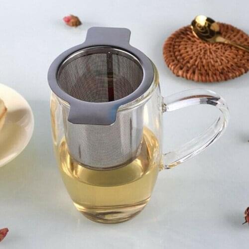 Loose Leaf Filter with Tea Infuser Mesh Stainless Steel Metal Cup Strainer