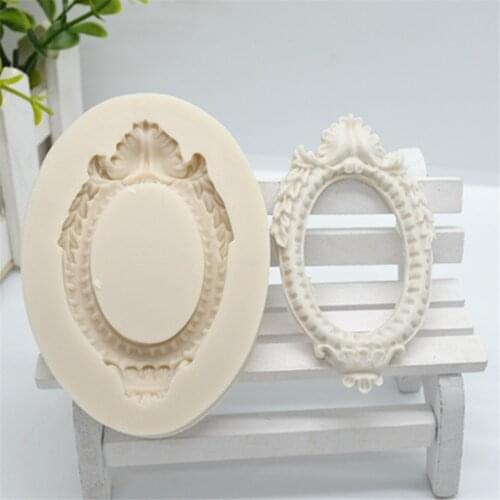 Photo Frame Silicone Mold For Fondant Chocolate Epoxy Sugarcraft Mould Pastry Cupcake Decorating Kitchen Accessories