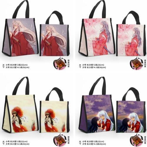 IVYYE Inuyasha Fashion Customized Lunch Bags Cartoon Tote Warm Storage bag Portable Women Girls Unisex New