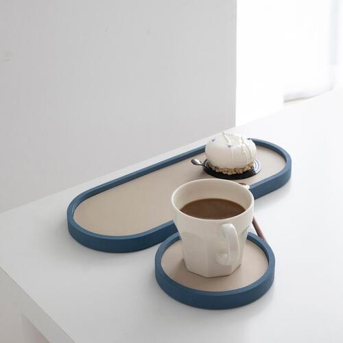 SWEETGO Coffee trays wood pallet for candle holder makeup perfume food home decoration rings plate Insulation pad