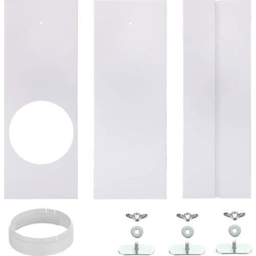 Window Seal Plates Kit for Air Conditioners, Adjustable Length Window Vent Kit for Sliding Windows