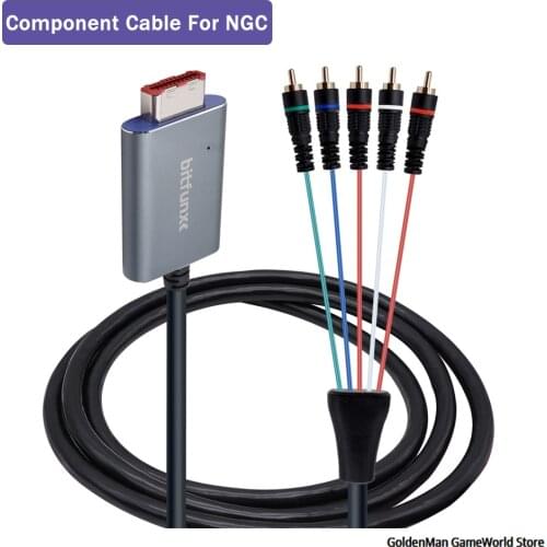 1.8m Full Audio Component Cable for NGC GameCube Game Consoles Display the Cleanest Image Possible NGC Component Cable