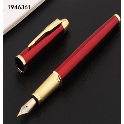 Luxury quality 8007 Red wine Business office Medium Nib fountain pen ink New School stationery Supplies