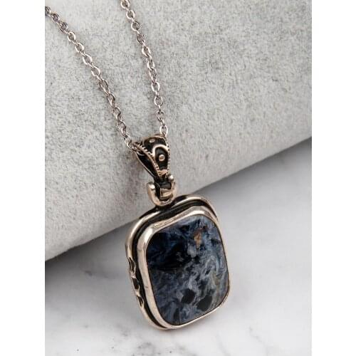 Pietersite 925 Sterling Silver Necklace