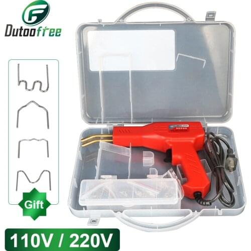 Plastic Welding Gun Heating Fuser Welder Machine Welding Nail Repair 4 Types Welding Wire Tool Car Bumper Repairing Hot Stapler