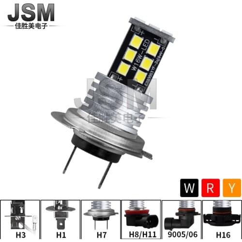 High Power H7 12-24 V 2835 15 SMD Fog Proof Lamp LED CANbus Car Acessories Motorcycle Car Acessories 12v Led