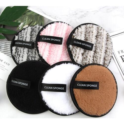 Microfiber Cloth Pads Remover Face Cleansing Towel Reusable Cleansing Makeup Sponge Double Layer Nail Art Cleaning Wipe Tools