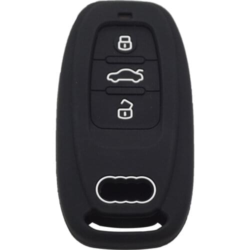 Xinyuexin Silicone Car Key Cover Case For Audi B6 B7 B8 A4 A5 A6 A7 A8 Q5 Q7 R8 TT S5 S6 S7 S8 SQ5 Remote Key Jacket Car-stying