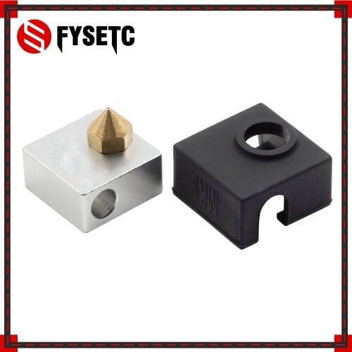 MK7/ MK8/MK9 SILICONE HEATER BLOCK With Silicone Socks Blue/ Pink /Black For Ender CR-10 Anet Tronxy x5s COVER