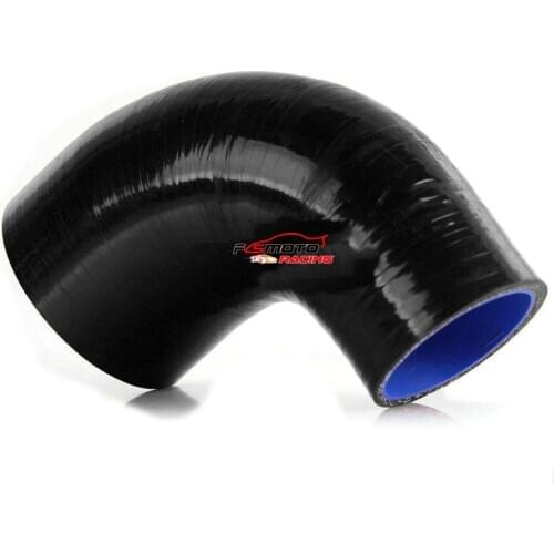 64mm-76mm 2.5" 3" Silicone Joiner 90 Degree Bend Reducer Elbow Hose Intake Pipe Tube New