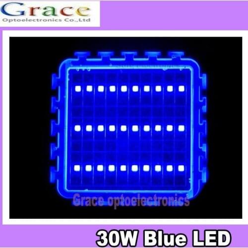 30W Watt Blue High Power LED Light Lamp 455nm 465nm 500LM 600LM Aquarium DIY