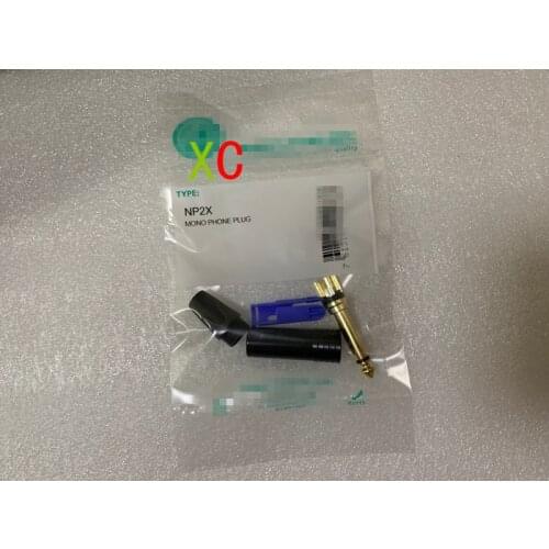 Gold plating for NEUTRIK NP2X PLUG Mono Professional 2 Pole 6.35mm 6.5mm Stereo Jack Plug Neutrik 6.35mm jack Black