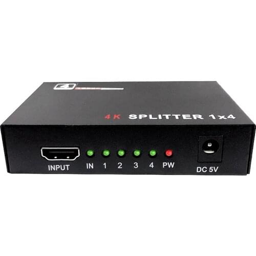 4kx2k 1080P HDMI-compatible Splitter 1x2 Full HD 1080p Video Distributor 4K 1X4 Split DVD Laptop PC Display To 2 3 4 TV Monitors