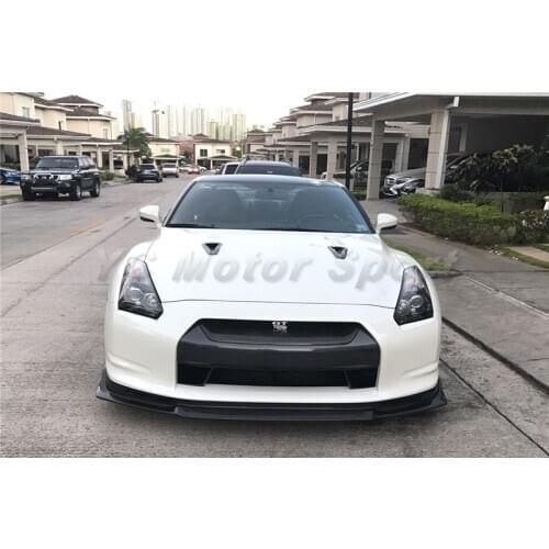Car Accessories Carbon Fiber LP Sytle Front Lip with Undertray Fit For 2008-2011 R35 GTR Front Diffuser Lip
