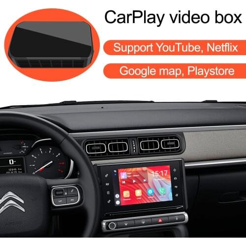 Wireless CarPlay Ai Box Supports YouTube Netflix Video GPS Navigation, for Citroen C3 C4 C5 C6; C3 C4 C5 Air Cross with CarPlay
