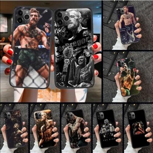 Conor McGregor boxing Phone Case Cover Hull For iphone 5 5s se 2 6 6s 7 8 12 mini plus X XS XR 11 PRO MAX black silicone hoesjes