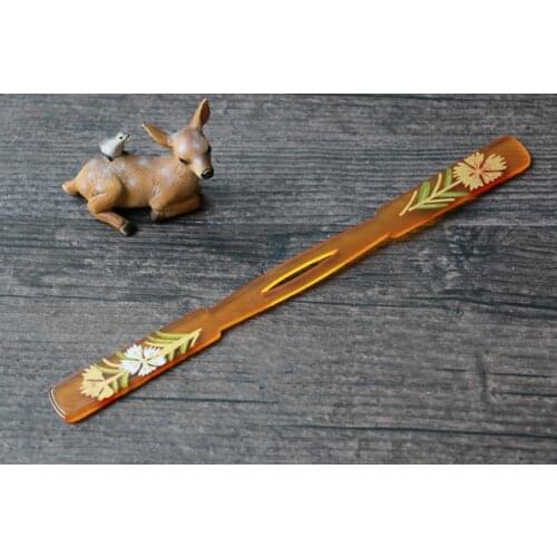 Cosmile japanese style Traditional Hairpin for women printing Hair Accessories Display Limited cosplay cos Gift C